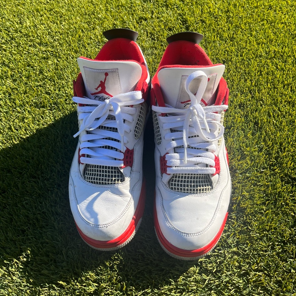 Fire red 4s Jordans